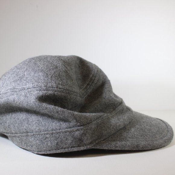 JUICY COUTURE Grey Gray Wool Blend Cap hat - Picture 4 of 8